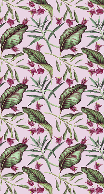 Store enrouleur occultant à feuilles tropicales
