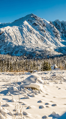 Store fenêtre intérieur montagnes