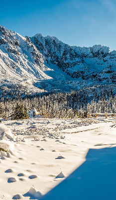 Store fenêtre intérieur montagnes