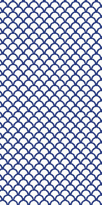 Store occultant fenêtre avec écailles bleues