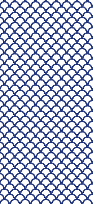 Store occultant fenêtre avec écailles bleues