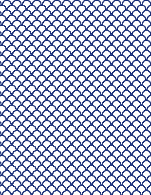 Store occultant fenêtre avec écailles bleues