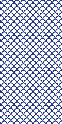 Store occultant fenêtre avec écailles bleues