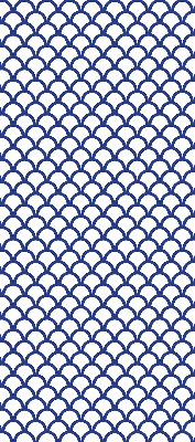 Store occultant fenêtre avec écailles bleues