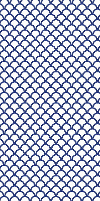 Store occultant fenêtre avec écailles bleues