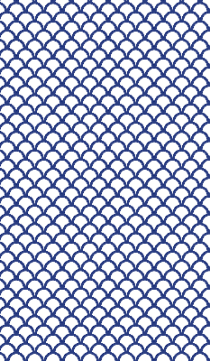 Store occultant fenêtre avec écailles bleues