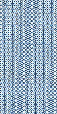 Store occultant fenêtre à formes bleues