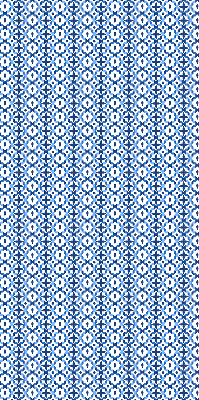 Store occultant fenêtre à formes bleues