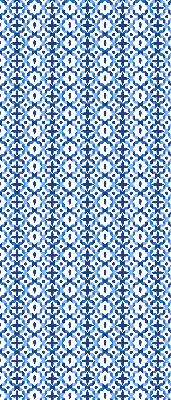 Store occultant fenêtre à formes bleues