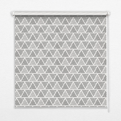Store fenêtre intérieur avec motif de triangles rayés