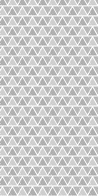 Store fenêtre intérieur avec motif de triangles rayés