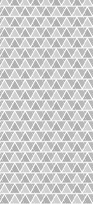 Store fenêtre intérieur avec motif de triangles rayés