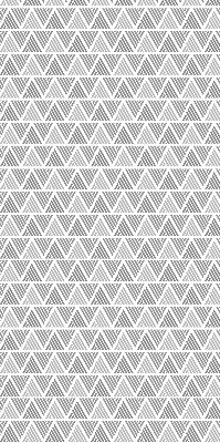 Store fenêtre intérieur avec motif de triangles rayés