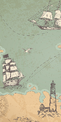 Store occultant fenêtre de la carte des océans