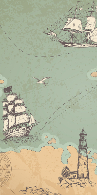 Store occultant fenêtre de la carte des océans