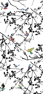 Store enrouleur occultant oiseaux sur les branches