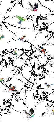 Store enrouleur occultant oiseaux sur les branches