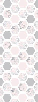 Store occultant fenêtre de forme hexagonale