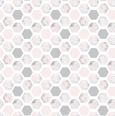 Store occultant fenêtre de forme hexagonale