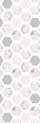 Store occultant fenêtre de forme hexagonale