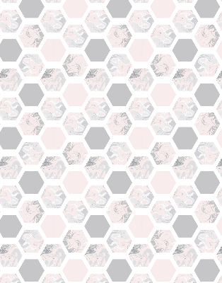 Store occultant fenêtre de forme hexagonale