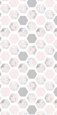 Store occultant fenêtre de forme hexagonale