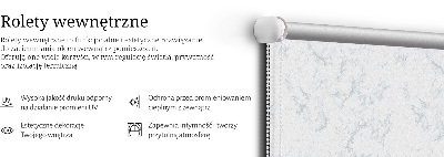 Store enrouleur occultant en marbre blanc