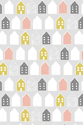 Store fenêtre intérieur dessins de maisons