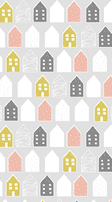 Store fenêtre intérieur dessins de maisons