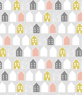 Store fenêtre intérieur dessins de maisons