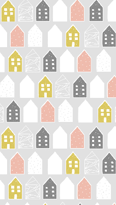 Store fenêtre intérieur dessins de maisons