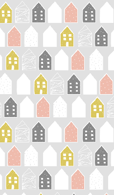 Store fenêtre intérieur dessins de maisons