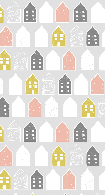 Store fenêtre intérieur dessins de maisons