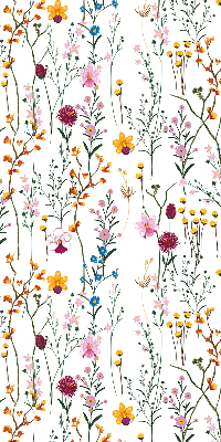 Store occultant fenêtre en fleurs colorées