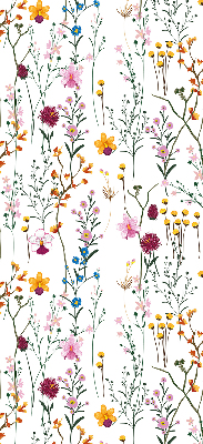 Store occultant fenêtre en fleurs colorées