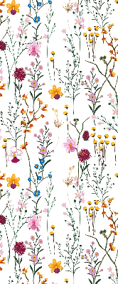 Store occultant fenêtre en fleurs colorées
