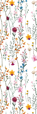Store occultant fenêtre en fleurs colorées