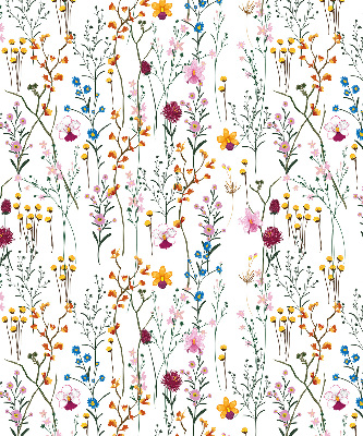 Store occultant fenêtre en fleurs colorées
