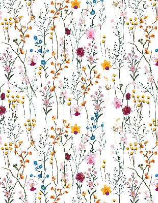 Store occultant fenêtre en fleurs colorées