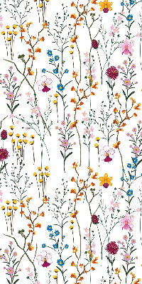Store occultant fenêtre en fleurs colorées