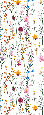Store occultant fenêtre en fleurs colorées