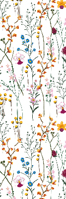 Store occultant fenêtre en fleurs colorées