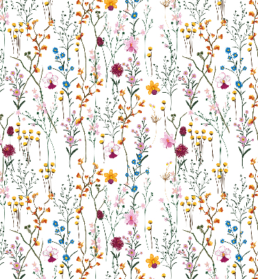 Store occultant fenêtre en fleurs colorées