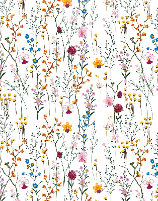 Store occultant fenêtre en fleurs colorées
