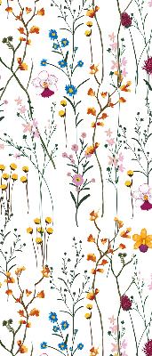 Store occultant fenêtre en fleurs colorées