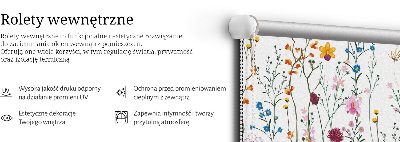 Store occultant fenêtre en fleurs colorées