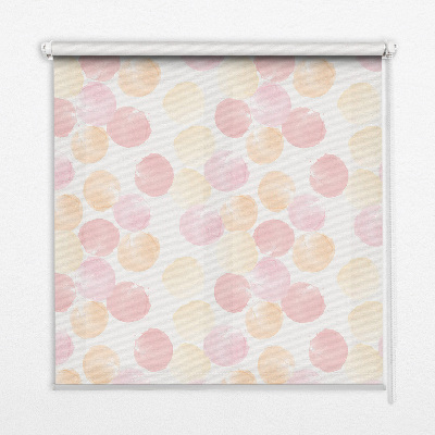 Store fenêtre intérieur en taches colorées