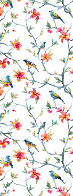 Store enrouleur occultant oiseaux sur les brindilles