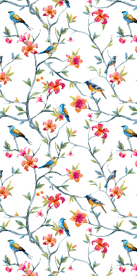 Store enrouleur occultant oiseaux sur les brindilles