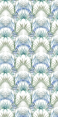 Store fenêtre intérieur feuilles colorées